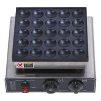 25 Hole Waffle Maker Electric Pancake Baking Pan Iron Waffle Mold 950W Electric Pancake Maker Pan for Kitchen Cooking black