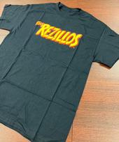 THE REZILLOS Geltonas Logotipas Ant Juodo Juostos Dovana Gerbėjui S iki 5XL Marškinėliai Unisex Marškinėliai XXL