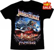 Judas Priest Juodi Medvilniniai Marškinėliai Visų Dydžių Unisex Marškinėliai XL gray