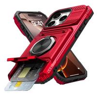 Case For iPhone 17 Air 16 15 14 13 17 Pro Max Plus Magnetic Rotated Ring Kickstand Heavy Duty Drop Protection Wallet Armor Cover iPhone17
