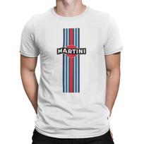 retro martini racing vintage automobilis la mans marškinėliai S