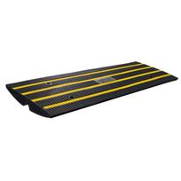 Curb Ramp, 2.6  Rise Rubber Driveway Ramps, Heavy Duty 33069 lbs Weight Capacity Threshold Ramp, Curbside Bridge Ramps for Loading Dock Garage