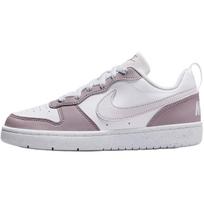 Nike Court Borough Low top Kids' Skateboarding Shoes White Purple Unisex DV5456-134 38.5