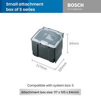 Bosch System Box Dėžių rinkinys Įrankių dėžės su dangčiu Rinkinys Dangtis yra suderinamas tiek su S, tiek su M modeliais