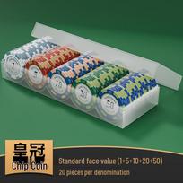 Mahjong Poker Game Chips Set 5 spalvos