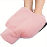 Reusable Hot Water Bag Foot Warmer Warming Device for Cold Feet Pain Relief Thermal Insulation Winter Warmth Heat Pack Comfort rožinė