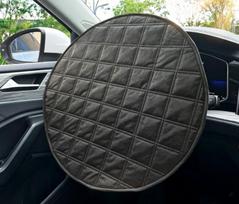 Car Steering Wheel Sun Shade Cover UV-Blocking Steering Sun Protection Cover 42CM Universal Sun Visor Protector Prevent Aging juoda