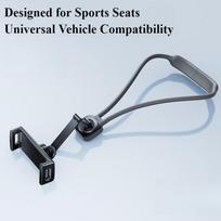 Oatsbasf Car Headrest Tablet Holder 360° Rotatable Flexible Phone Tablet Stand for Sports Seat Universal for 4.7-12.9  Device juoda