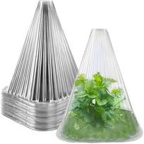 30Pcs Reusable Plant Protection Covers Transparent Mini Greenhouse Cloche for Garden Frost and Pest Control 30pieces covers