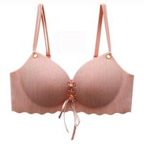 Moteriškas apatinis trikotažas Sexy Beauty liemenėlė Moteriška Bralette Beauty apatinis trikotažas kaklaraištis liemenėlės 34 rožinė