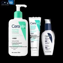 CeraVe Skincare Bundle: Cleanser, Hydrating Cream & Niacinamide Lotion