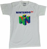New Nintendo Classic N64 Logo Vintage Mens Retro T-Shirt (White) Unisex T-Shirt M
