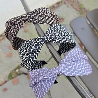 Women's Summer Zigzag Bandana Headband A29614_Brown