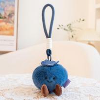 Įvairūs vaisių pliušiniai kimšti raktų pakabukai Mieli vaisių lėlytės Mėlynės Pitaja Arbūzas Mangostanas Kawaii Rankinės papuošalas Dovana mergaitei 11cm white