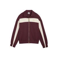 PUMA Women's T7 Relaxed Track Jacket Burgundy/Off-White 633960-96 S