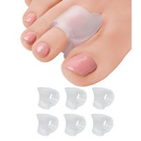 6 Pairs Toe Separators for Overlapping Toes Gel Hammer Toe Straighteners and Bunion Relief Pads Silicone Big Toe Spacers for Hallux Valgus Correction dramblio kaulas