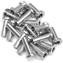 20 Pcs Stainless Steel Protective Sleeves For Cable Railing 1/8 Inch 5/32 Inch 3/16 Inch Wooden Posts, DIY Railing
