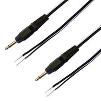Speaker Cable Mini Plug Bare Ends 5m x 2 Cables F-Factory 3.5mm - / VM-4037 juoda