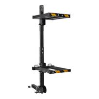 Folding Hitch Mounted Ski & Snowboard Rack, Fits 50 mm Receiver, Carries up to 6 Pairs of Skis or 4 Snowboards, Adjustable Hitch-Mounted Rack for Car