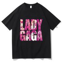 Lady Gaga marškinėliai Grafinis spausdinimas Gotikiniai medvilniniai marškinėliai Trumpomis rankovėmis Retro marškinėliai Camisetas Punk Punk Apvalia kaklo iškirpte Drabužiai ... S įvairiaspalvis