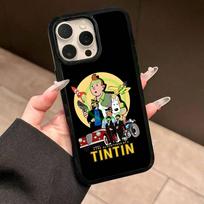 T-Tintin A-Nuotykiai Telefono dėklas IPhone 17 16 15 14 13 12 11 Pro Max Dėklas Magsafe belaidžiam įkrovikliui iPhone 14 plus