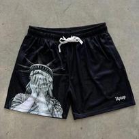 FlowStreet Summer Hot Selling 3D Printed Flame Printed Shorts, Quick Drying Sweat Absorbing Sports Shorts 4XL