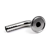 12.7/14/16/19/25/32/38/45/51/mm OD 304/316 Sanitary Hose Barb Pipe Fitting 1.5” Tri Clamp 50.5mm/64mm Ferrule 90 Degree Elbo SS304
