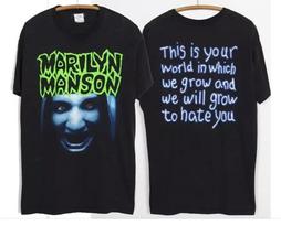 1994 marilyn manson TShirt Black Full Size S5XL Unisex T-Shirt XL