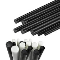 Acetalinė strypinė inžinerinė plastmasė Apvalus strypas Juoda/Balta Ilgis 100-300MM Skersmuo 5-15mm Tinka krumpliaračiams, guoliams ir automobilių dalims 10x100mm 1pcs juoda