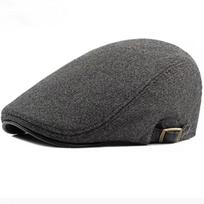 Vyriškos Retro Herringbone Tinklelio Newsboy Kepurės Britų Tapytojų Kepurės Šoninis Sagtukas Reguliuojama Plokščia Kepurė Hip Hop Beretės