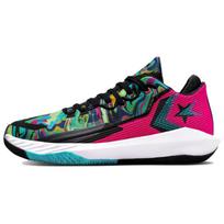 Converse All Star BB Jet Round Toe Lace-up Fabric Low-Top Basketball Shoes Unisex Rose Pink/Black/Blue/Green 47.5