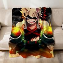 Šaunus Anime K-Katsuki B-Bakugo Gerbėjų Piešinys Flanelinis Minkštas Šiltas Pliušinis Antklodė Sofa Svetainė Gyvūnas Namai Miegamasis Dovana Namai Automobilis Nešiojamas 75x90cm