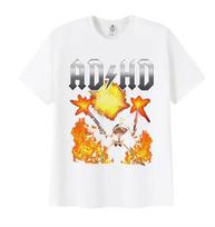Juokingas ADHD skeletas Autizmo memė Grafinis marškinėlis Psichikos sveikatos sąmoningumas Trumpomis rankovėmis marškinėlis Vyrams Moterims Laisvi kasdieniai marškinėliai Viršutiniai drabužiai S