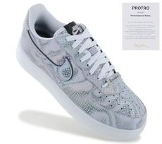 Nike x Kobe Bryant - Air Force 1 Low Protro Lenticular - Vyriški sportbačiai Batai II3925-400 ORIGINALAS EU 40 US 7 sidabras