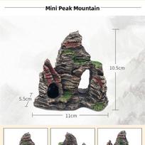 Aquarium Decorative Scenery Rocks Fish Tank Turtle Shrimp Hideout Artificial Mountain Pet Fish Tank Decoration Accessories