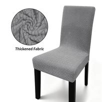 Naujas elastingas spandekso virtuvės kėdės užvalkalas aukštu atlošu žakardinis kėdės užvalkalas valgomajam elastingas kėdės užvalkalas valgomajam 1PC