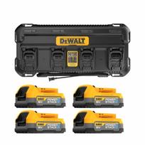 DCB1404E4 DeWALT POWERSTACK 18V akumuliatorių ir kroviklio rinkinys (4x1.7 Ah)