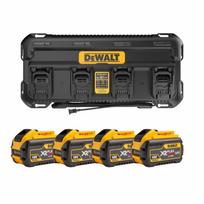 DCB1404Y4 DeWALT FLEXVOLT 54V akumuliatorių ir kroviklio rinkinys (4x12.0 Ah)