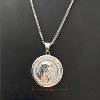 Religiniai Madonos Mergelės Marijos Karoliai Pakabukai Moteriški Auksinės Spalvos Nerūdijančio Plieno Grandinėlė Moterims Krikščioniški Papuošalai Dovana X1368 50cm