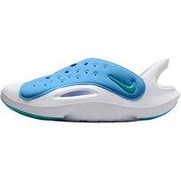 Nike Aqua Swoosh Šlepetės Minkštos Ir Patogios Neslystančios Atsparios Dilimui Žemi Vaikų Basutės Baltos Mėlynos Vaikams FV6363-400 32