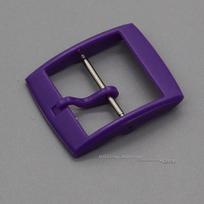 Plastic Watch Clasp for Swatch Strap 16mm 19mm 20mm Watchband Pin Buckle Women Wen Watch Button Colorful Silicone Strap Buckles Inside Size-16mm violetinė
