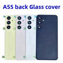 Galinis stiklas galinis dangtelis Samsung Galaxy A55 SM-A556B/DS A556U A5560 baterijos dangtelis Korpuso dangtelis Remonto dalys Baterijos durelės balta