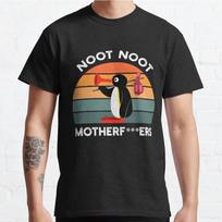 Dydžiai S-3XL Noot Noot Motherf Pingu Marškinėliai Pingu Spausdinti T-shirt Vyriški Viršutiniai Drabužiai Madingi Drabužiai Marškinėliai - Vyriški Vasariniai Medvilniniai Gra... S įvairiaspalvis