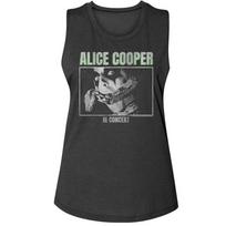 Alice Cooper Koncerte Moterys039;s Raumenis pabrėžiantis marškinėliai anglies spalvos Heavy Metal muzikos Unisex marškinėliai XXL