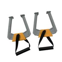 2Pcs Portable Pull up Bar for Doorway, Non Slip Lightweight Double Handle Home Gym Equipment Pullup Bar Handles for Workout pilka spalva