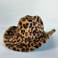 Stilinga leopardo rašto kaubojiška skrybėlė Kaubojiška skrybėlė vyrams moterims platus kraštas Dirbtinio kailio kaubojiška skrybėlė žiemos Sombrero Hombre sombrero vaquero M