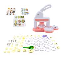 Button Maker Machine 2.2inch 1.4inch   Pin Badge Button Maker Press Machine with Cutter for Refrigerator Magnets