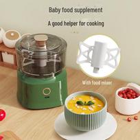 Belaidis daugiafunkcis virtuvės malūnėlis: Elektrinis česnakų smulkintuvas ir kūdikių maisto smulkintuvas Standalone Baby Food Stirrer tamsiai žalia spalva