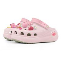 Crocs Crush Clog Candy Kiaulytė EVA Mielos Grafiti Makaroninės Šviežios Paprastos Skylėtos Batai Unisex Rožinės 37-38 rožinė
