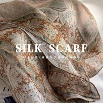 100% Natūralus Tikras Šilko Skara Moterims Spausdinta Bandana Kvadratinės Skaros Apklotas Nešiojama Skara Elegantiška Mada Echarpe Paplūdimio Aukštos Kokybės Hidžabas Real Silk 70x70cm